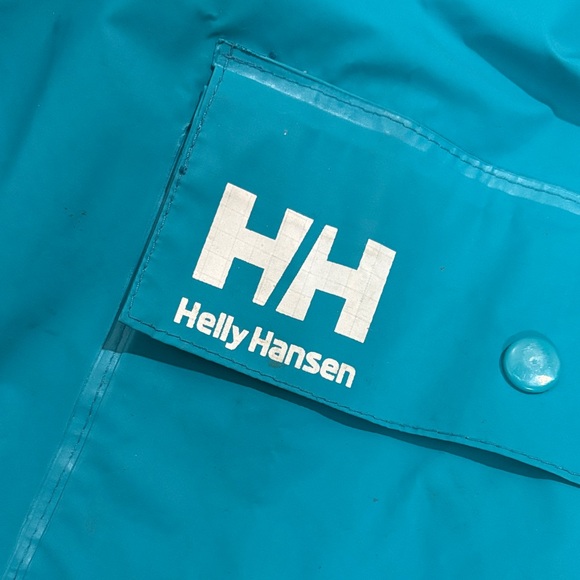 Helly Hansen Coat Jacket Men's Fowl Weather Gear Fisherman Raincoat - Picture 14 of 15